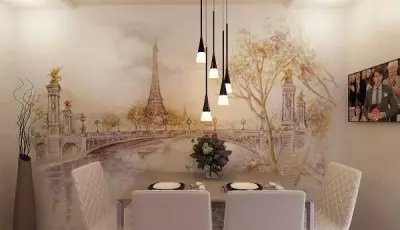 Veggmaleri Paris: Romantisk interiør
