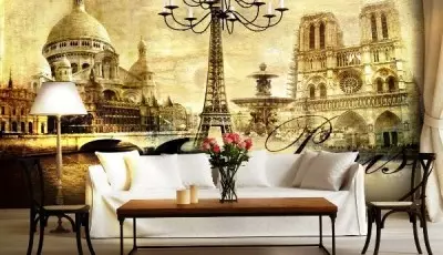 Mur murale Paris: Intérieur romantique