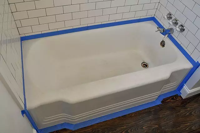 Реставрација на емајл на леано железна бања Направете го тоа сами