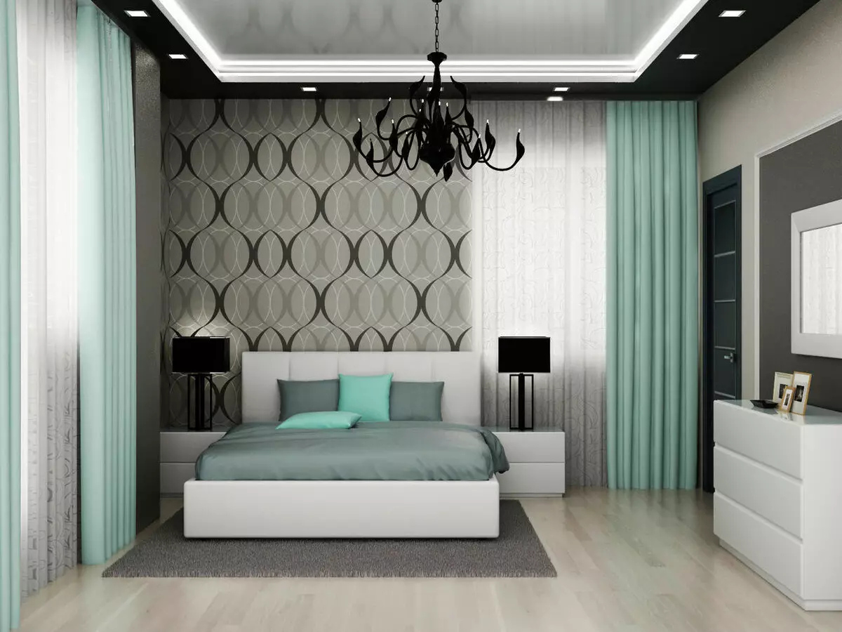 [Trend!] تصاویر پس زمینه با الگوهای اتاق خواب هندسی