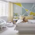 [Trend!] Wallpaper dengan corak bilik tidur geometri