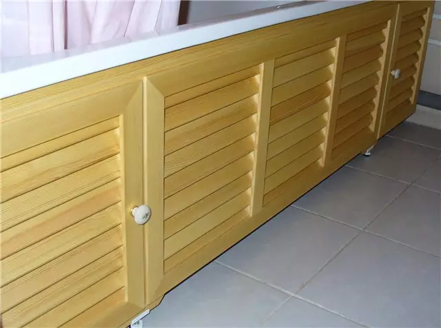 We make a screen for bathroom with your own hands