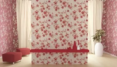 Papéis de parede de tela de seda: recursos de design