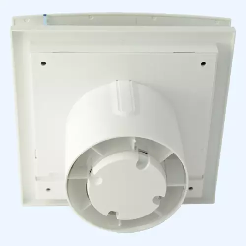 Stille ventilator voor badkamer met een terugslagklep