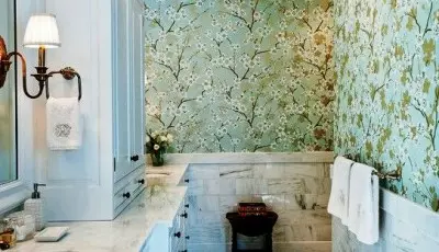 Wallpapers στο μπάνιο: Τι καλύτερη κόλλα