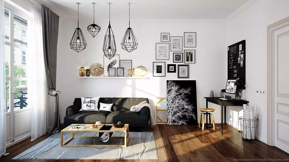 Stylish accent: how to use black in the interior