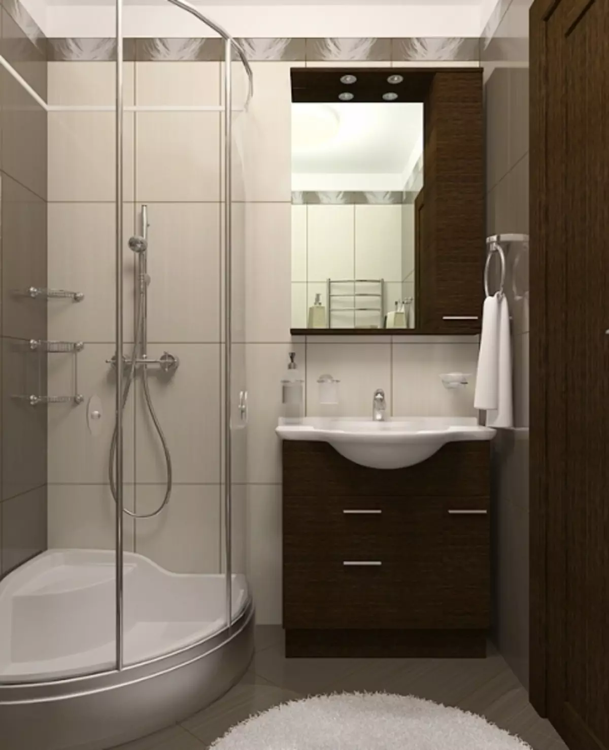ванная комната дизайн с душевой маленькая площадь