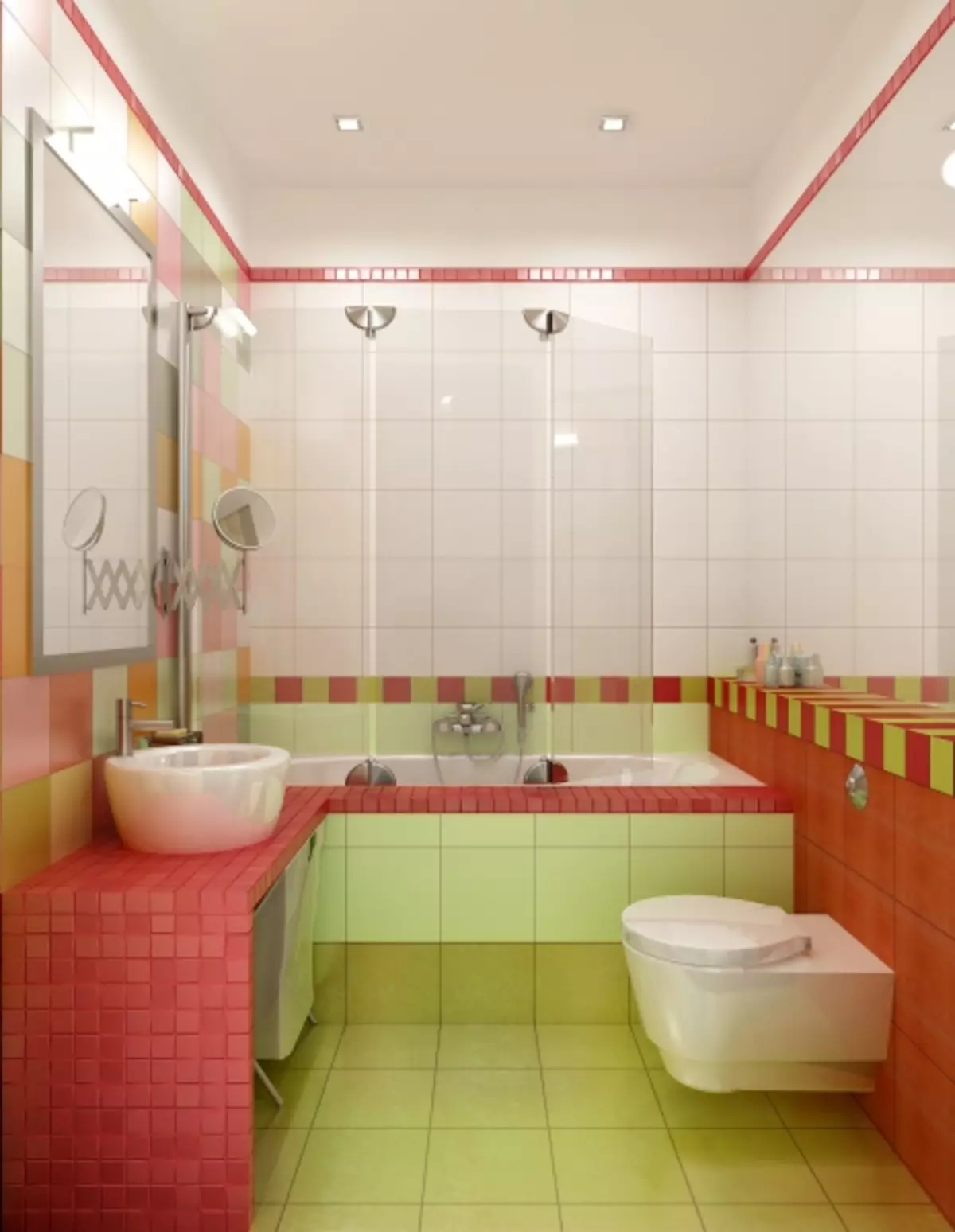 Mažai vonios kambario dizainas: kompetentingai išspręskite problemą