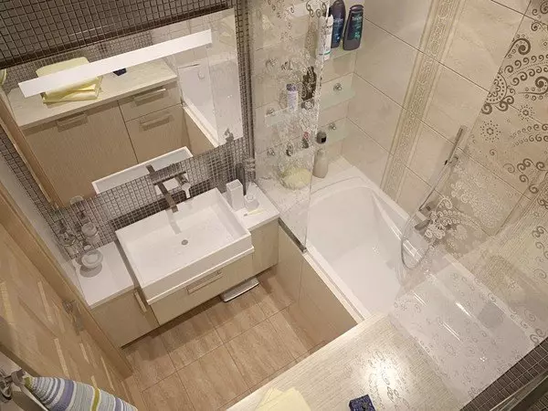 Reka bentuk bilik mandi kecil: Selesaikan masalah dengan cekap