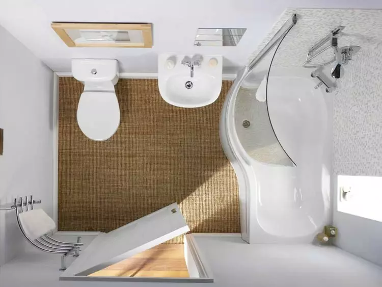 Fürdőszoba design Khrushchevben: kompetens megközelítés és jellemzők