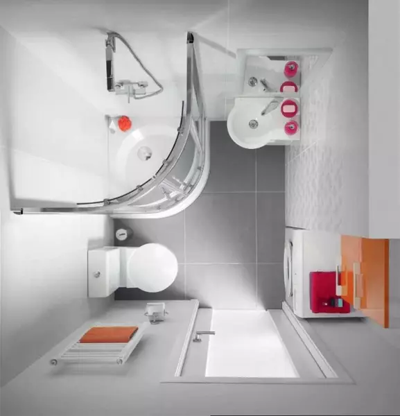 Khhushchev मध्ये स्नानगृह डिझाइन: सक्षम दृष्टीकोन आणि वैशिष्ट्ये