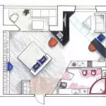 موقع الأثاث: القواعد الرئيسية لتوفير مساحة في الشقة
