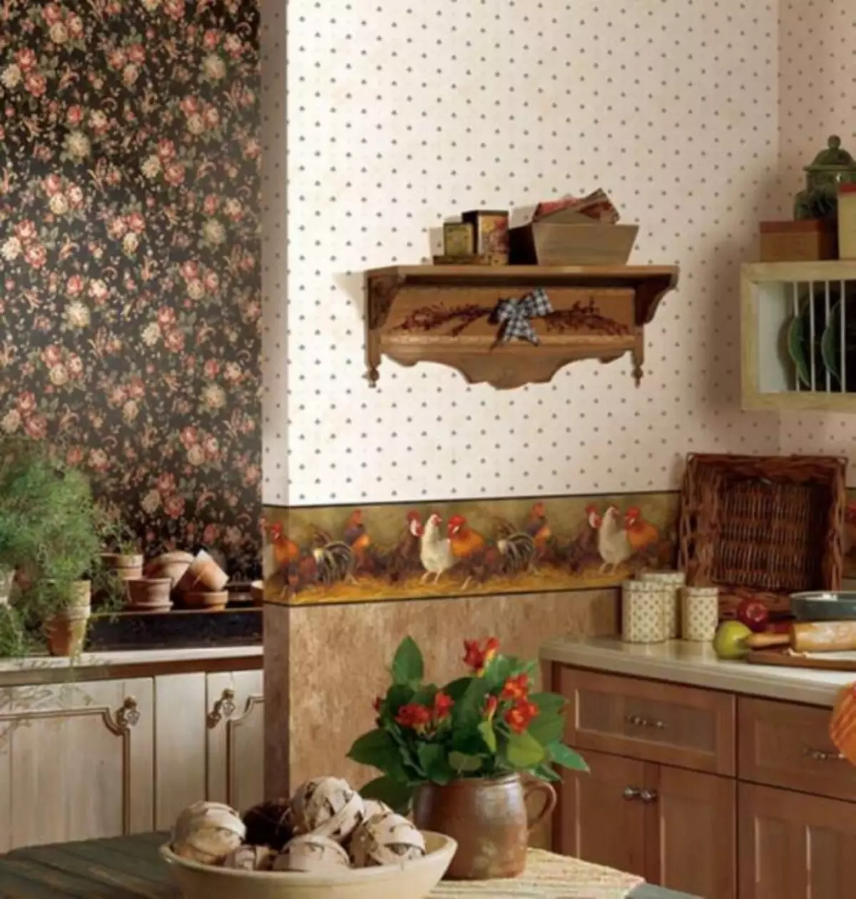 स्वयंपाकघरसाठी वॉलपेपर: लहान स्वयंपाकघर, इंटीरियर कल्पना, धुण्यायोग्य आणि फ्लिसलीन, व्हिडिओ निर्देशांसाठी फोटो