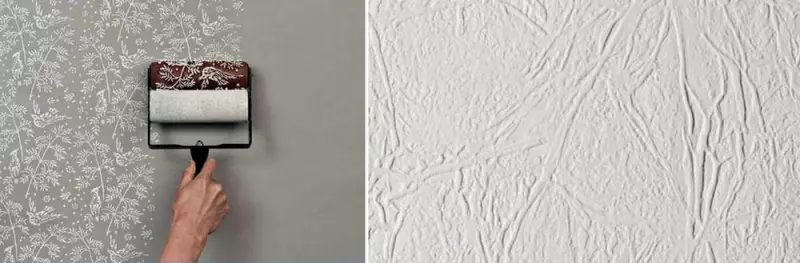Tapety na plochu Silk-sítotisk: Fotografie V interiéru pro hálu, recenze, co to je, jak lepidlo pro stěny kuchyně, je možné malovat, video