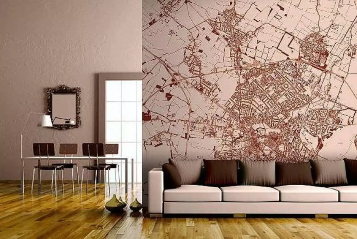 Wallpaper Di Lukisan: Foto ing njero ruangan, apa sing luwih apik, cara nglukis nganggo tangan, tinjauan, stencils, struktural, fiberglass, video