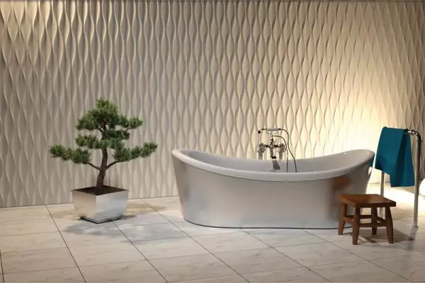 3D-Badezimmer-Panels - Budget-Oberflächen