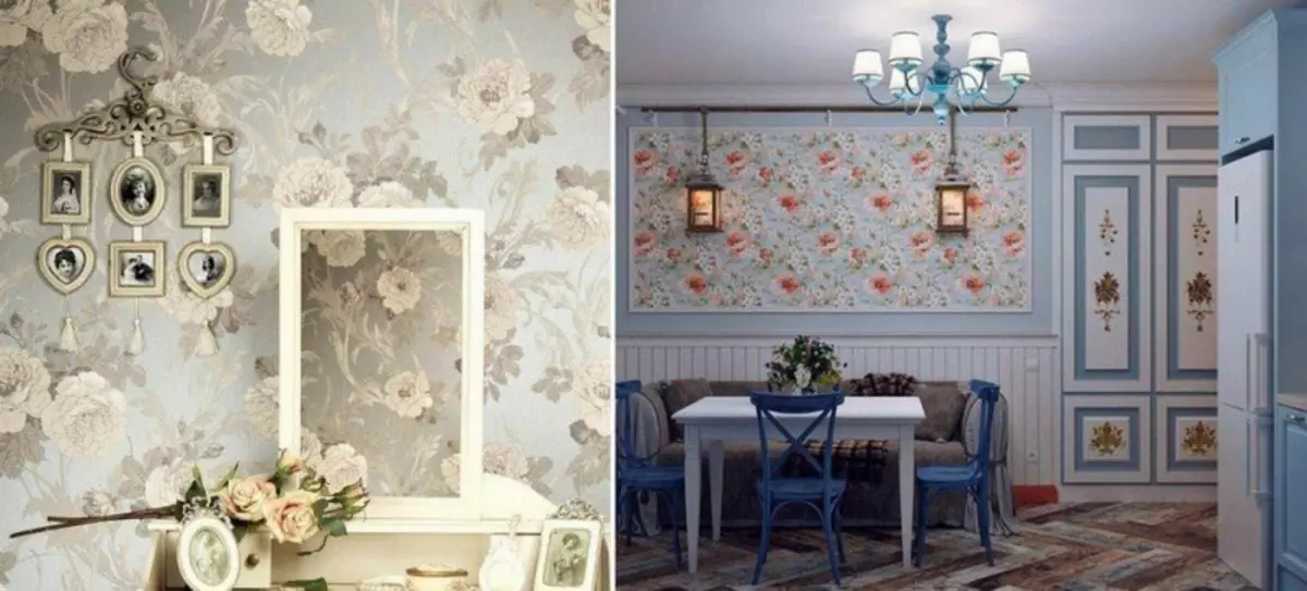 Provence Wallpaper: Foto v interiéru, pro kuchyňské stěny, ložnice a obývací pokoj, v květu, země a sbírku Provence, společníci dětí, v chodbě, video