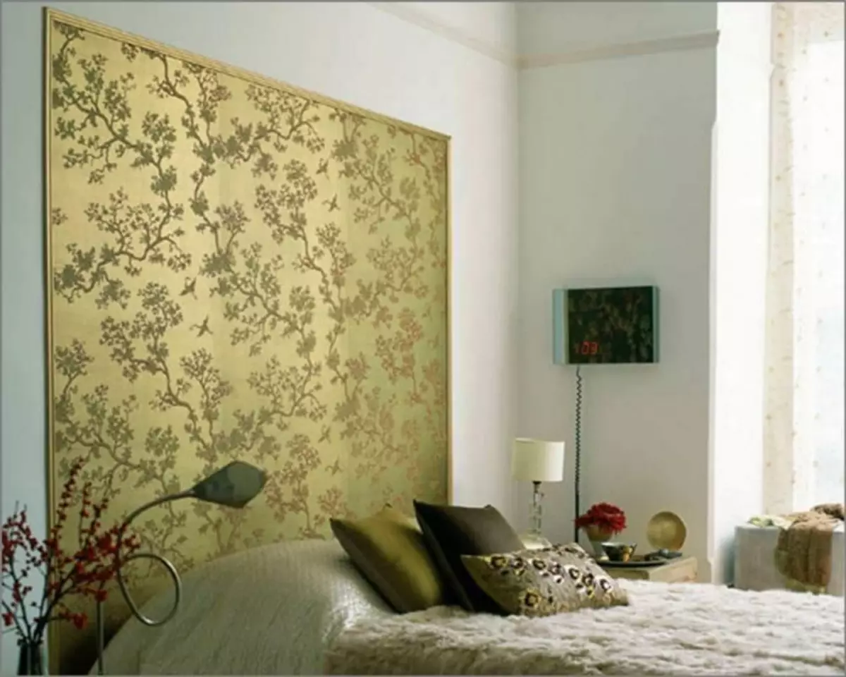 Fondo de pantalla en el dormitorio Diseño de fotos 2019: Combinado, de moda 2019, ideas modernas, en un dormitorio pequeño, estilo en el interior del dormitorio, nueva colección, video