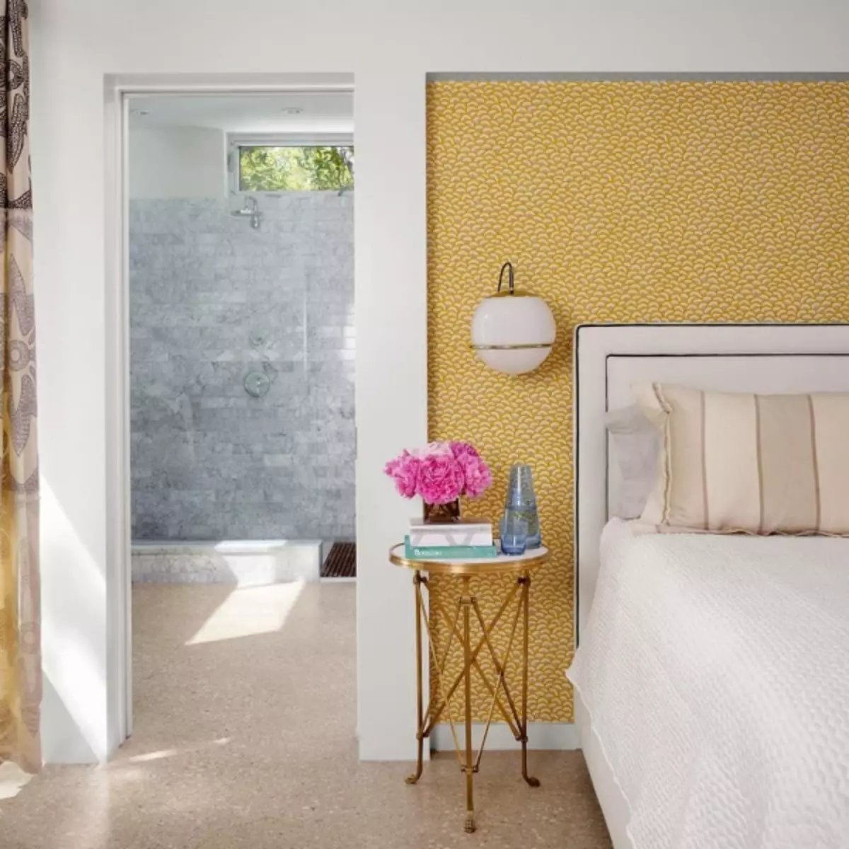 Wallpaper di kamar tidur foto desain 2019: gabungan, modis 2019, ide-ide modern, di kamar kecil, gaya di kamar tidur interior, koleksi baru, video