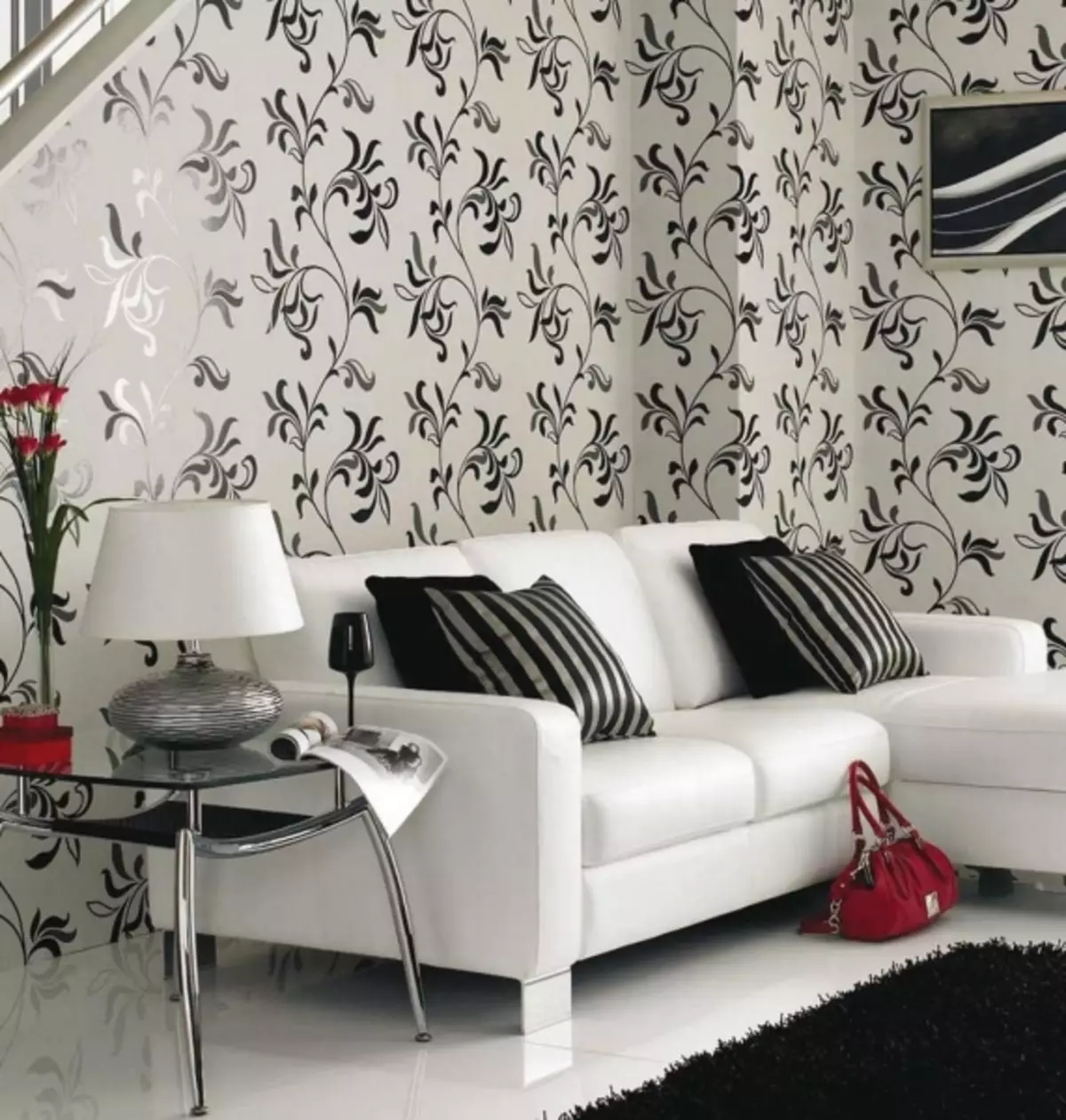 Black White Fond d'écran: Photo à l'intérieur, Fond noir, Blanc avec motif noir, noir avec motif blanc, doré avec fleurs, vendredi noir, vidéo