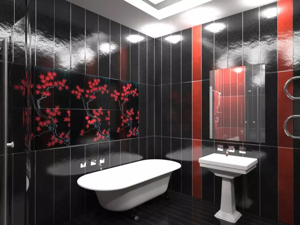 Juodasis vonios kambarys - kompetentingai dozavimo spalva