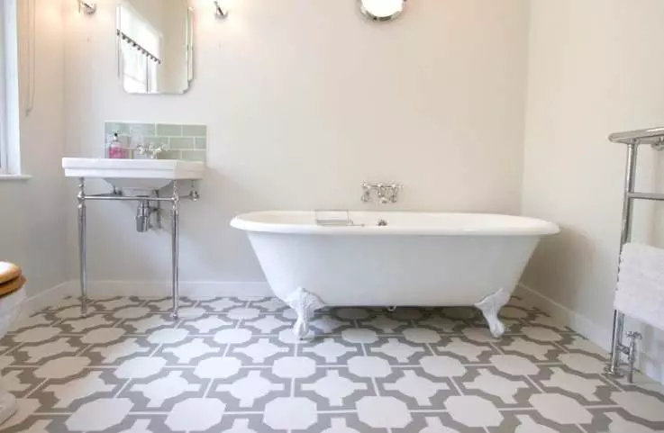 Bagaimana cara memisahkan kamar mandi, kecuali ubin?