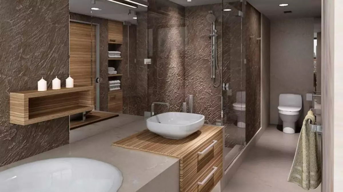 Dekoratiewe badkamer gips doen-dit-self