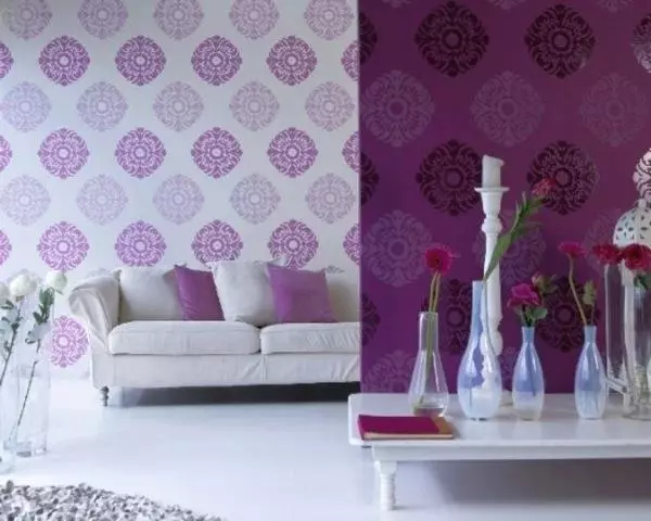 Wallpaper Combinación: Foto de dúas cores, como combinarse, combinación no interior, diferente nunha habitación, opcións, salas de vapor, vídeo