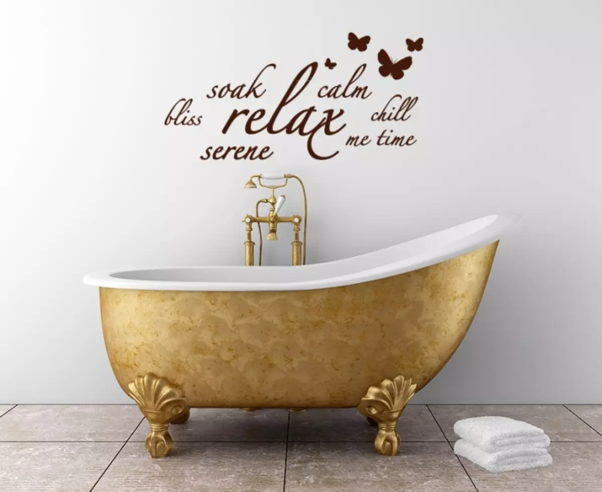 Mga Stencils sa banyo