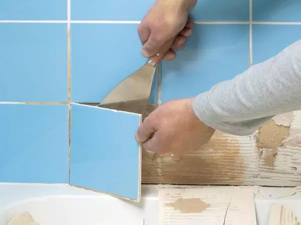 What if the tile is falling down in the bathroom, what is the reason?