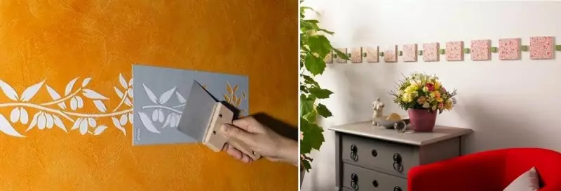 Rámec pro tapetu: Dekorativní s vlastními rukama, papír v interiéru, samolepicí, jak lepit děti pro zdi, na jaké lepidlo, video