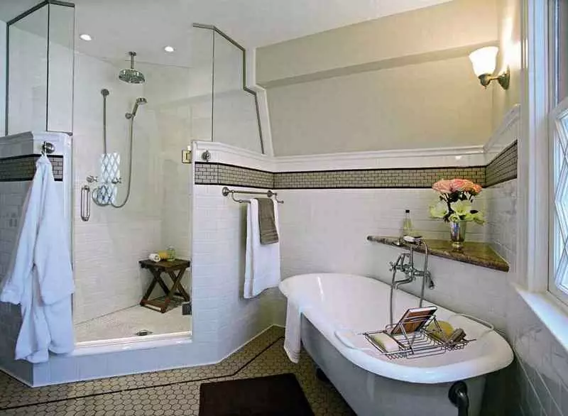 トイレのない浴室の設計の特徴
