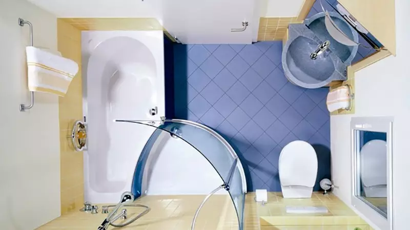 Badeværelse Reparation: Foto af lille rumstørrelse