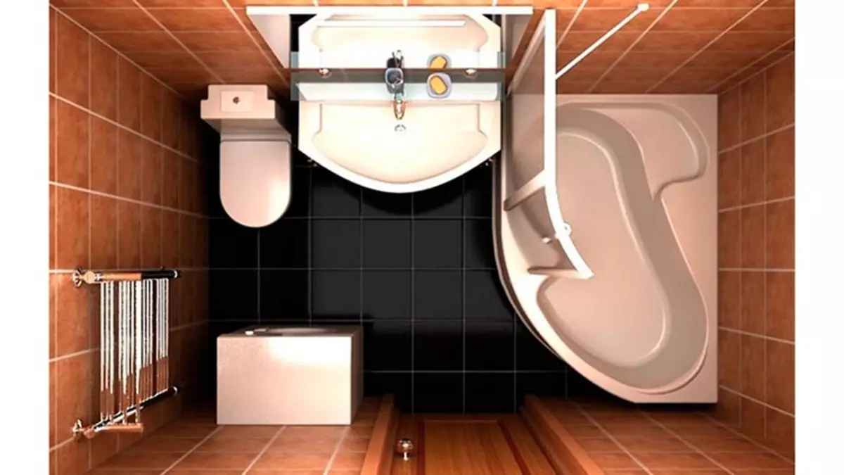 სარემონტო აბაზანაში კომბინირებული ტუალეტით: ფოტო ინსტრუქცია