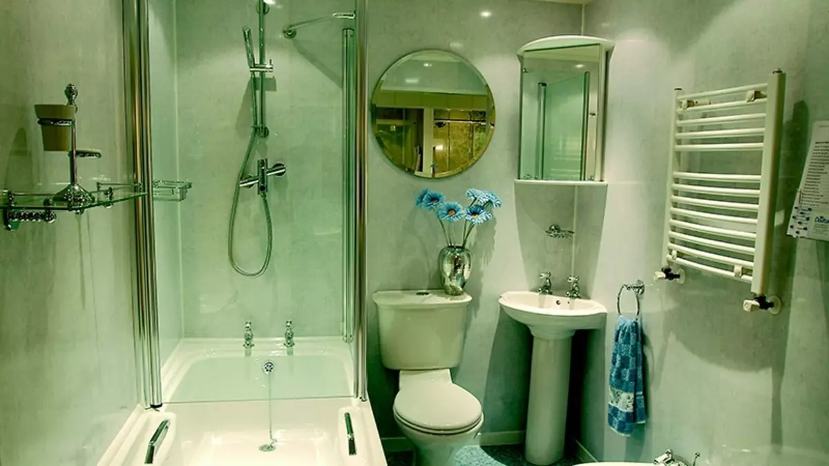 Műanyag fürdőszoba panelek: Fotó javítási beállítások