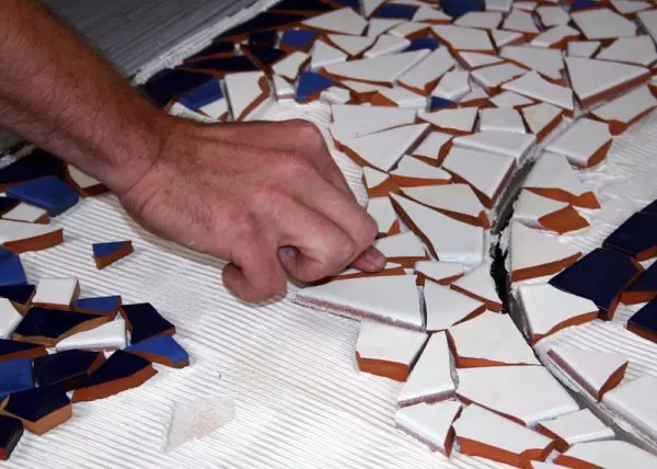 Cum se face un mozaic dintr-o tiglă de lilieci - instrucțiuni pas cu pas