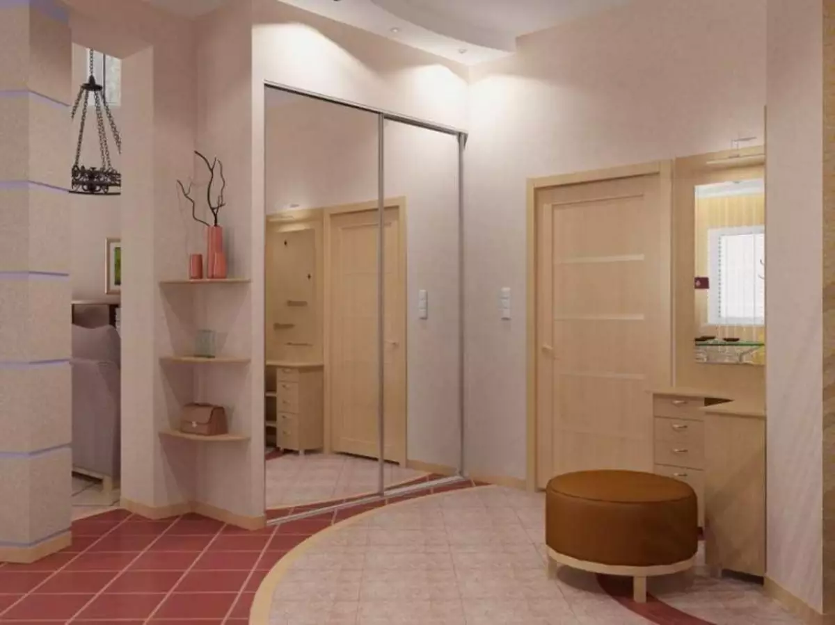 Fons de pantalla al passadís de l'apartament Foto 2019: Per al passadís, disseny, idees modernes d'interiors, de moda, què anar, opcions, líquids en petit, vídeo