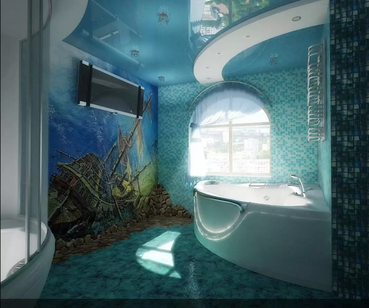 морской стиль для ванной комнаты