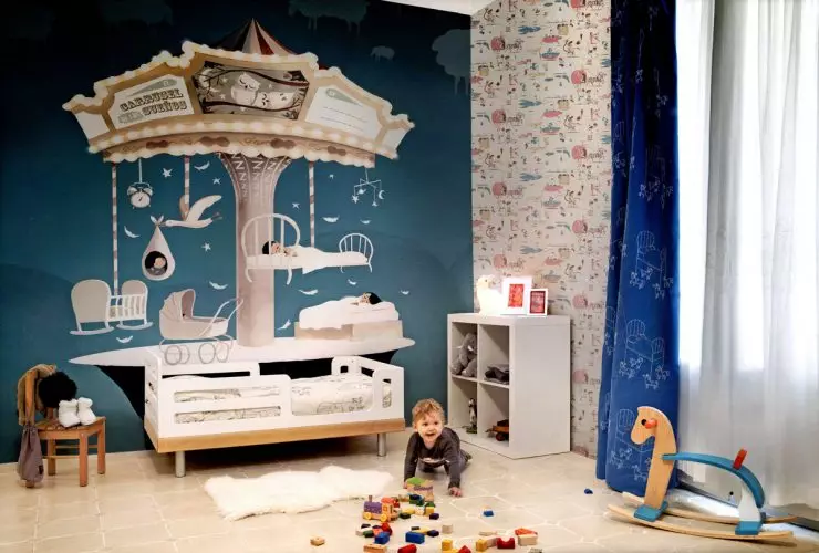 子供部屋の壁紙 - デザインの最良のアイデアの110枚の写真。準備と組み合わせのオプション
