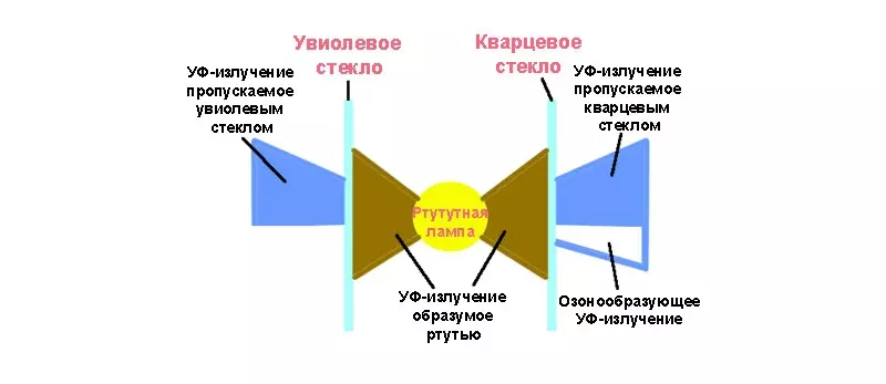 קוואַרץ לאמפן פֿאַר דיסינפעקשאַן פון רומז