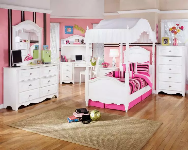 غرفة للأطفال لفتاة - 90 صورة تصميم أفضل. مزيج مثالي من اللون والأناقة!