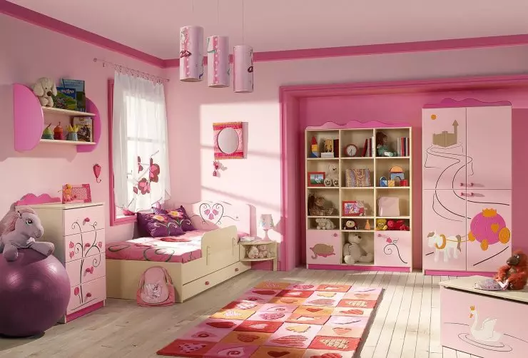 Pokój dziecięcy na dziewczynę - 90 najlepszych zdjęć projektowych. Idealne połączenie kolorów i stylu!
