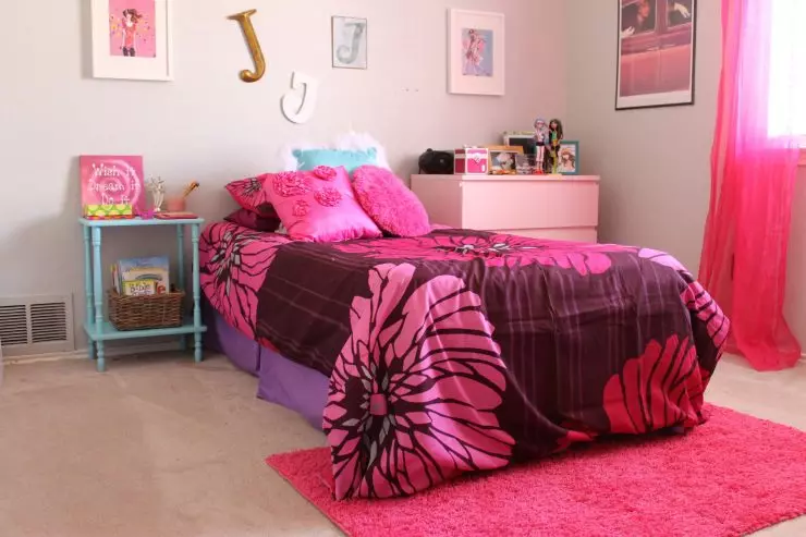 一個女孩的兒童房 - 90最佳設計照片。顏色和風格的完美結合！