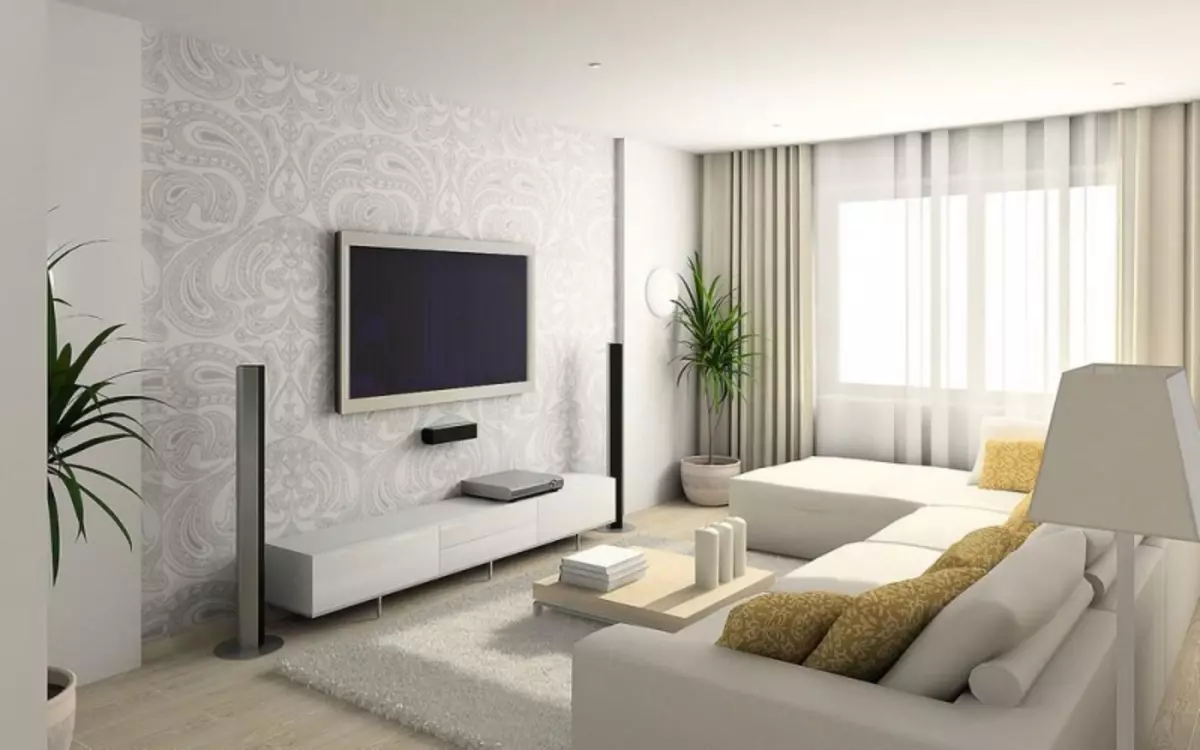 श्वेत वॉलपेपर: अंतर्गत, फोटो, पार्श्वभूमी, फर्निचरसाठी आणि घरासाठी खोलीसाठी, फर्निचरसाठी आणि लामिनेटसाठी योग्य भिंती