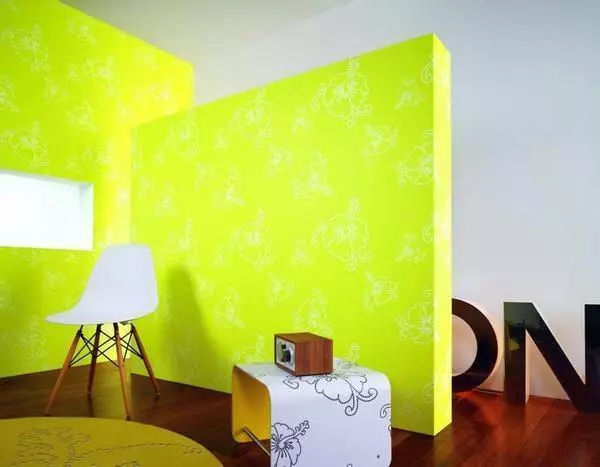 Wallpaper Kuning: Foto ing njero ruangan, emas kanggo tembok, buku, warna, warna, apa warna perabot warna kanggo Wallpaper Kuning, Video