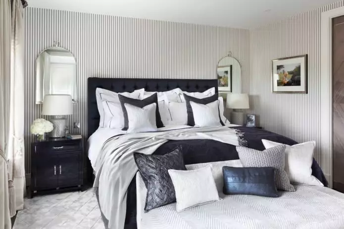 Bedroom wallpaper selection: design, photo, combination options