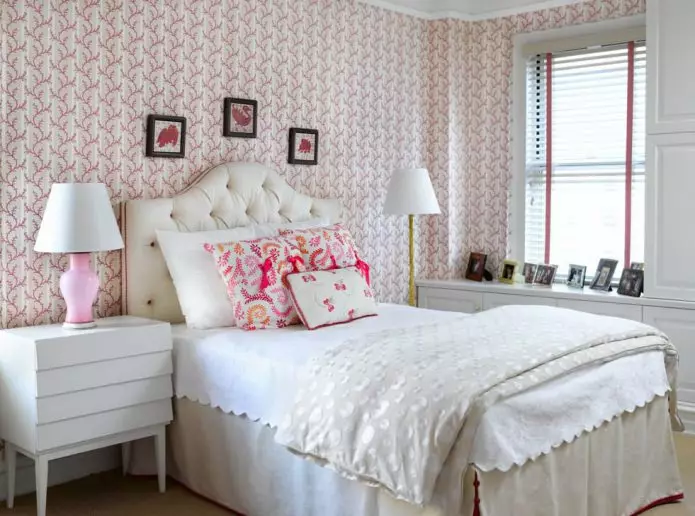 Wybór tapety do sypialni: projekt, zdjęcie, opcje kombinacji