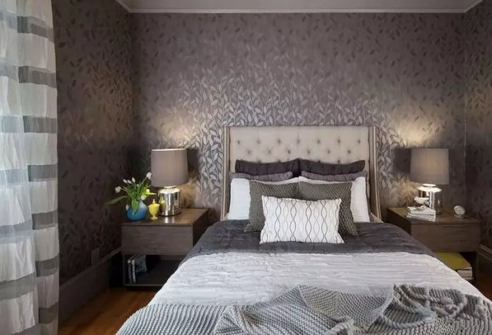 Guļamistabas tapetes izvēle: dizains, foto, kombinācijas opcijas