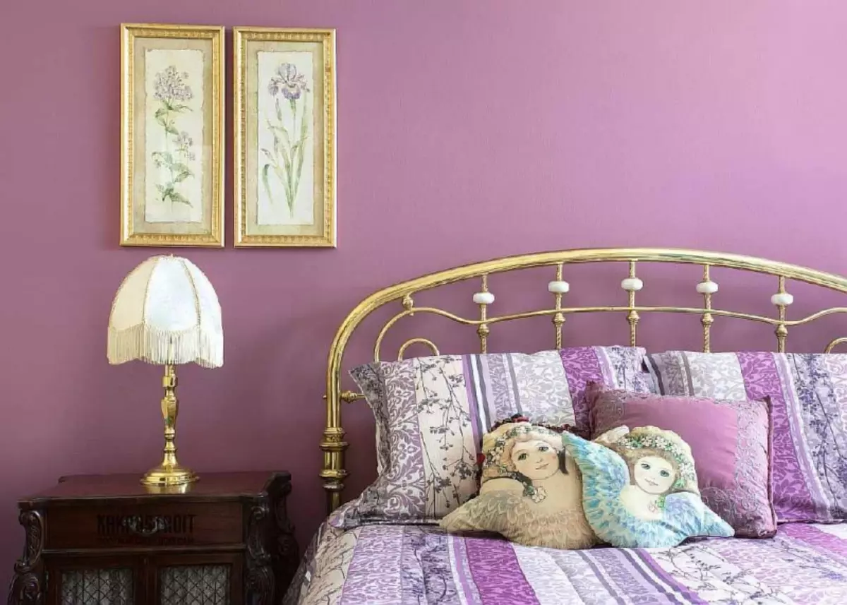 Lilac Wallpaper: Untuk dinding di interior, foto, warna, dengan apa yang digabungkan, nada, lilac pucat dengan bunga, sofa warna apa yang cocok, video