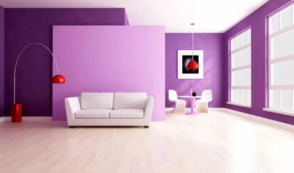 Lilac тұсқағаздары: интерьердегі қабырғалар үшін, фотосуреттер, түстер, гүлдермен, голдары бар, голдары бар, қандай түсті диван қолайлы, видео